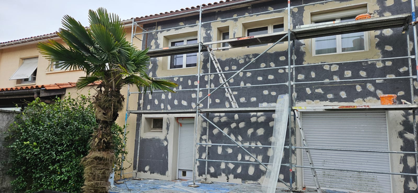 Chantier ITE réalisé à Eysines — pavillon secteur La Hourcade